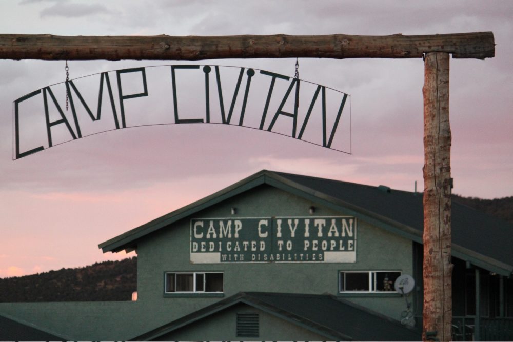 An outdoor gate at Camp Civitan.